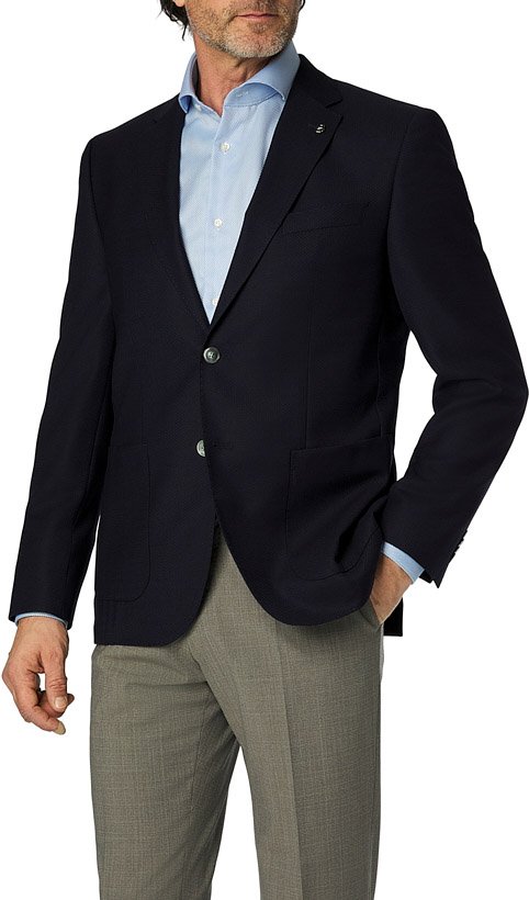 BOSS Black Herren Sakko blau