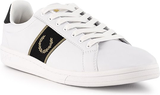 Fred Perry Herren Schuhe weiß Glattleder