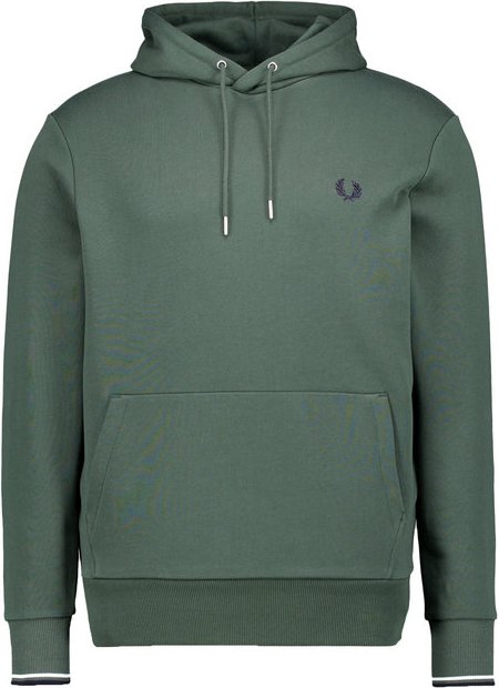 Fred Perry Herren Hoodie grün unifarben