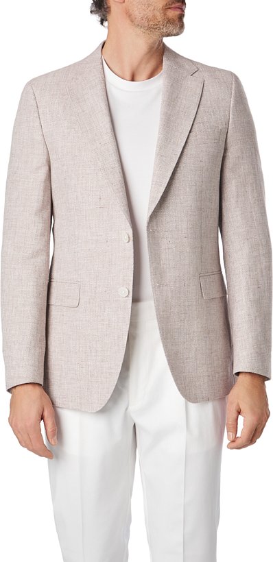 BOSS Black Herren Sakko beige meliert