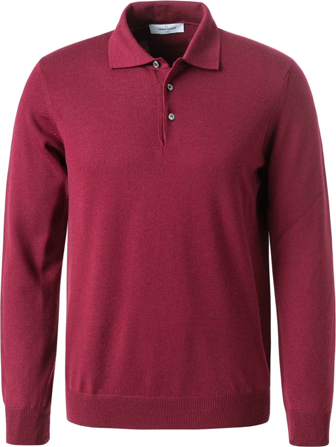 Thumbnail - Gran Sasso Herren Pullover rot unifarben