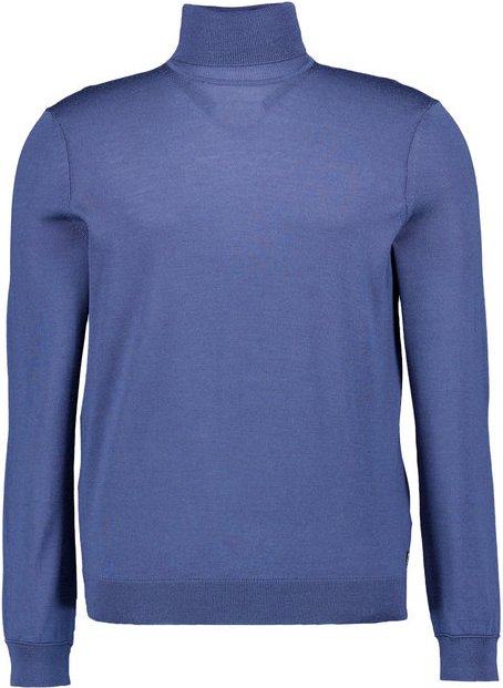 BOGNER Herren Pullover blau unifarben
