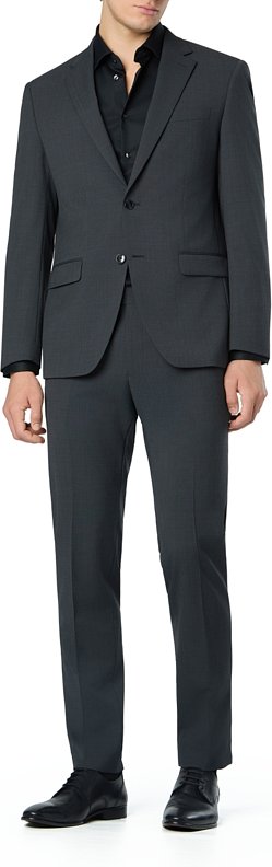 HECHTER PARIS Herren Anzug grau meliert