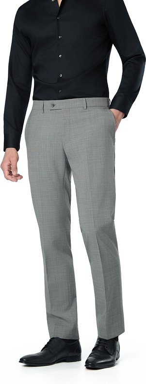 HECHTER PARIS Herren Hose grau meliert