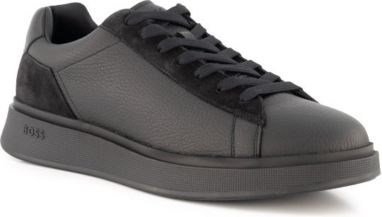 BOSS Black Herren Sneaker schwarz Glattleder
