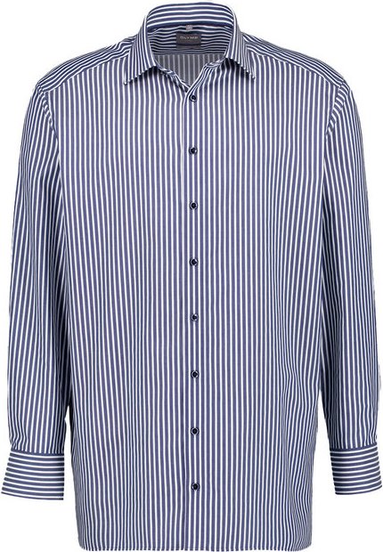 OLYMP Herren Hemd blau gestreift Comfort Fit