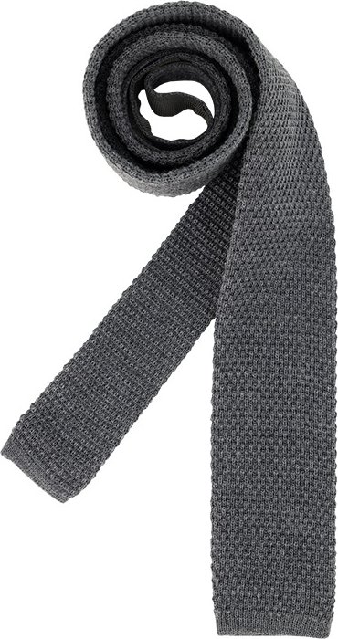 ETON Herren Krawatte grau unifarben