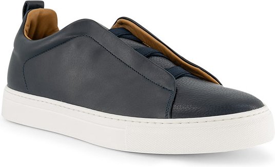 Prime Shoes Herren Sneaker blau Glattleder