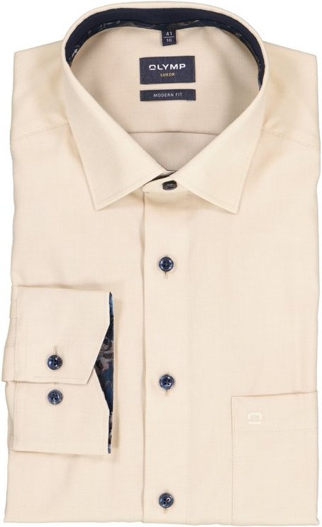 OLYMP Herren Hemd beige
