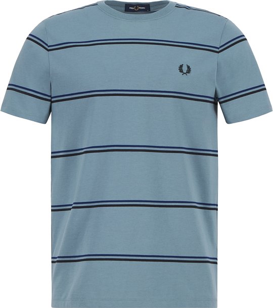 Fred Perry Herren T-Shirt blau gestreift