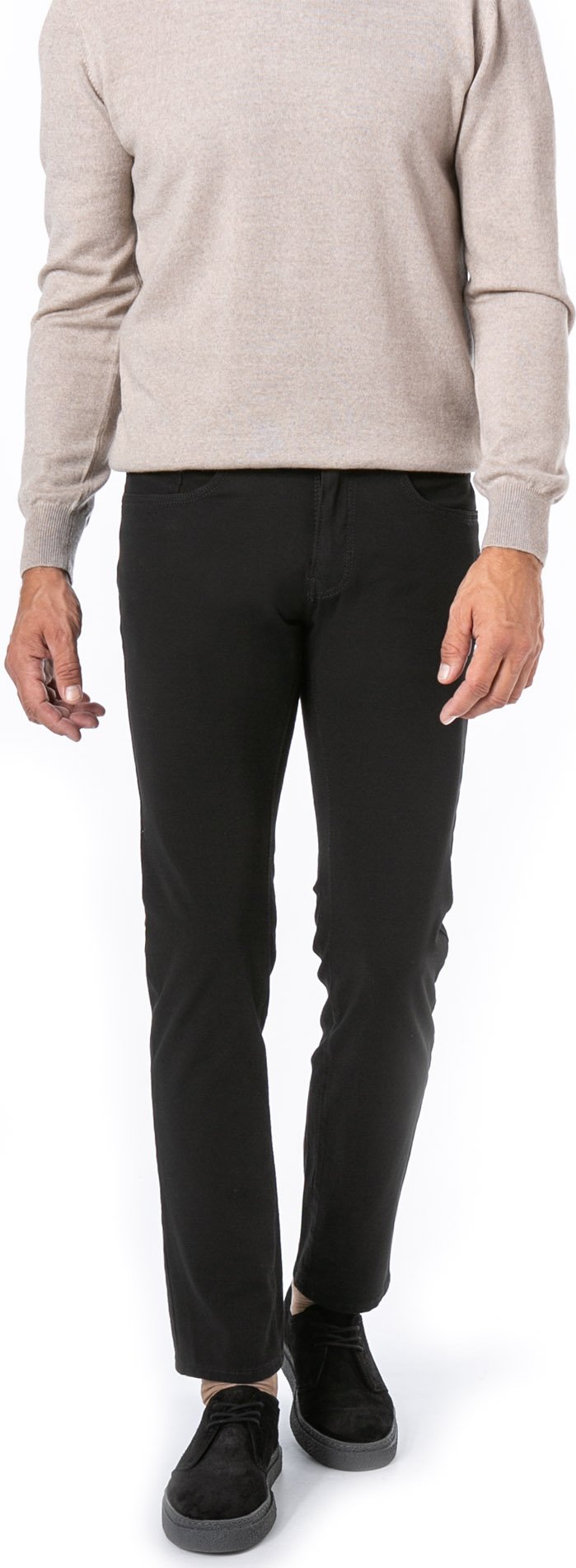 Thumbnail - Pierre Cardin Herren Hose schwarz meliert