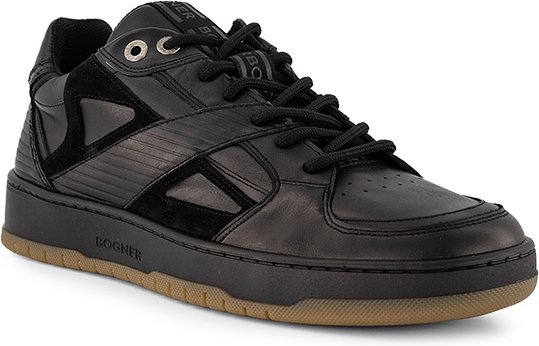 BOGNER Herren Sneaker schwarz Glattleder