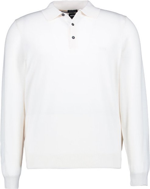 BOSS Black Herren Pullover weiß unifarben