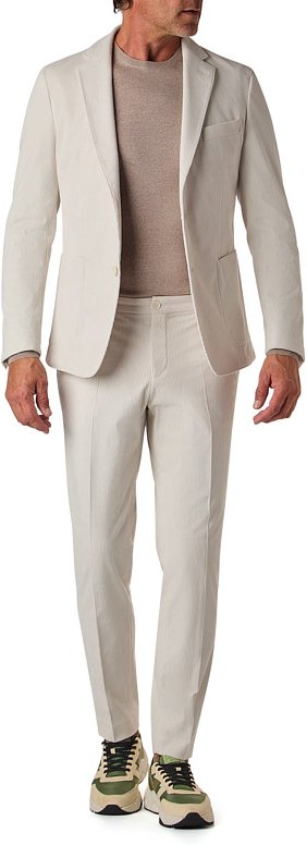 BOSS Black Herren Anzug weiß Slim Fit