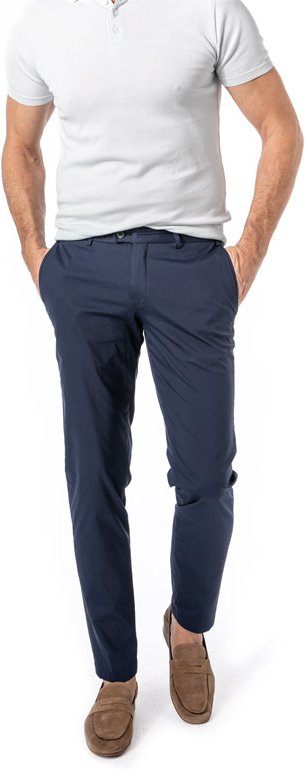 HILTL Herren Hose blau Slim Fit