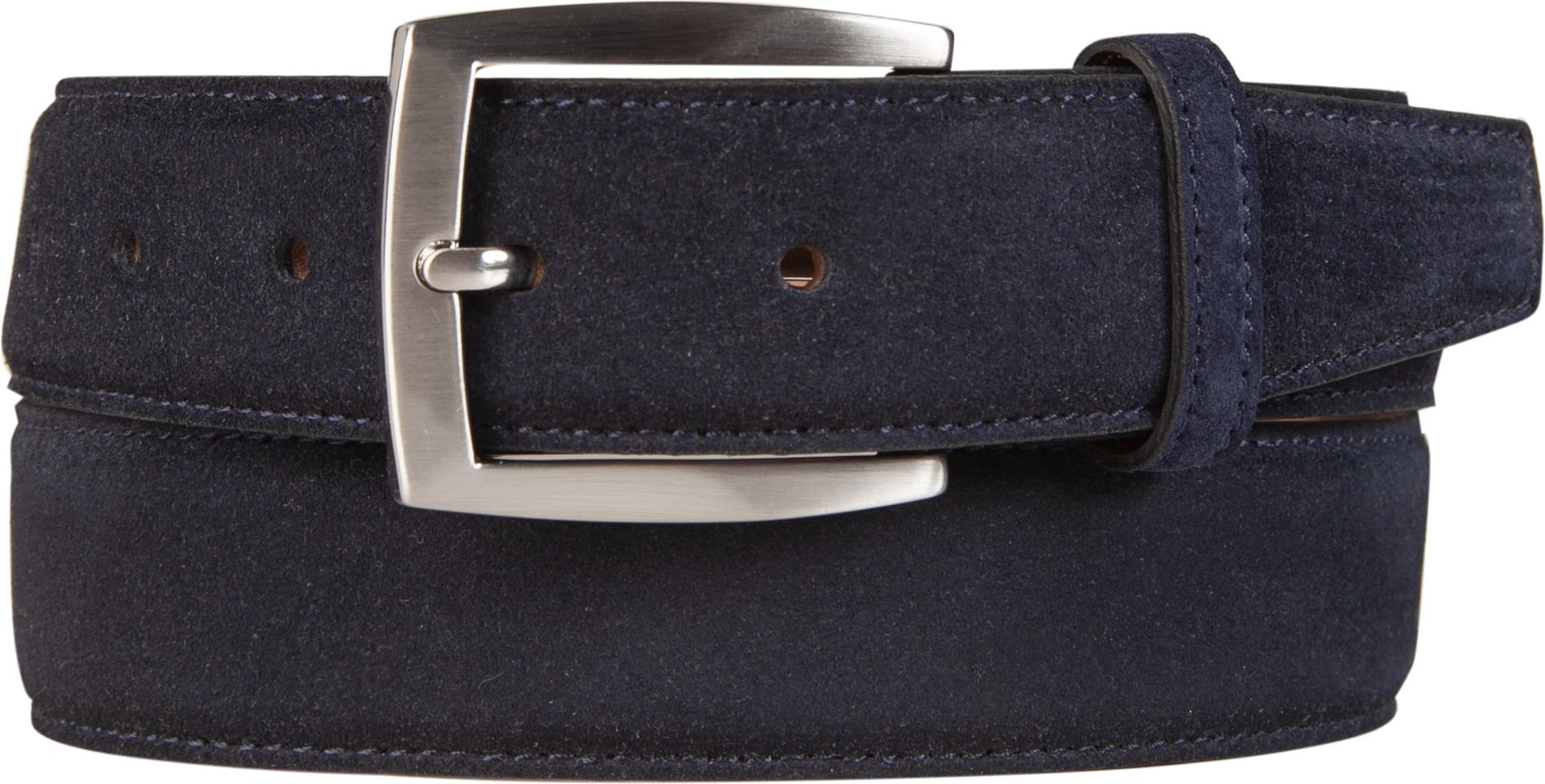 Thumbnail - Lindenmann Herren Gürtel blau Veloursleder