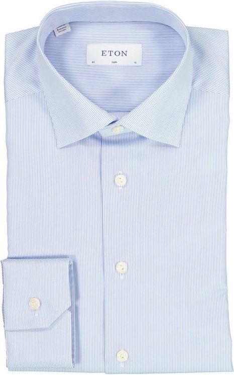 ETON Herren Hemd blau gestreift