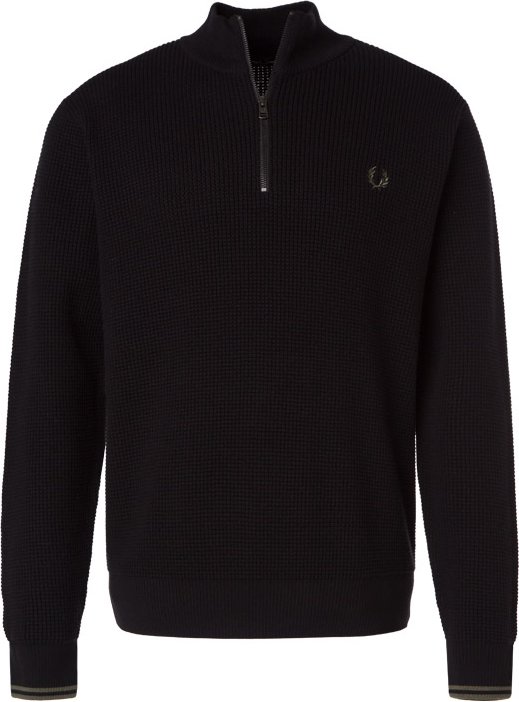 Fred Perry Herren Troyer schwarz unifarben