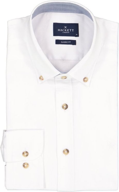 HACKETT Herren Hemd weiß Classic Fit