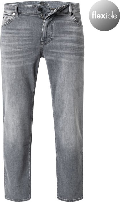 Thumbnail - BOSS Black Herren Jeans grau Slim Fit