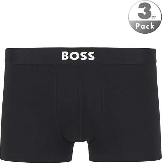 Thumbnail - BOSS Black Herren Trunks schwarz Baumwolle & Mix unifarben