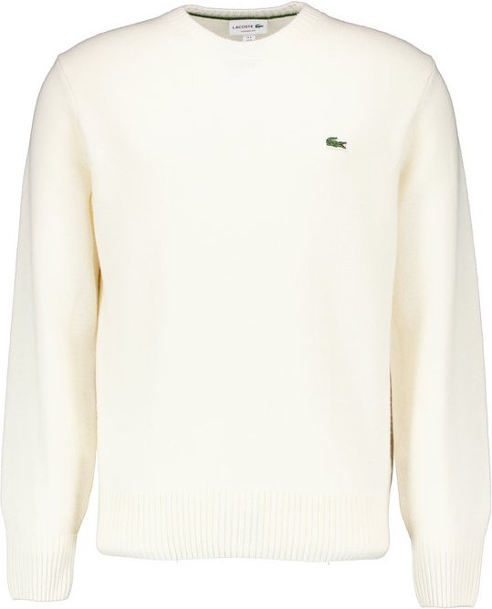 LACOSTE Herren Pullover weiß unifarben Classic Fit