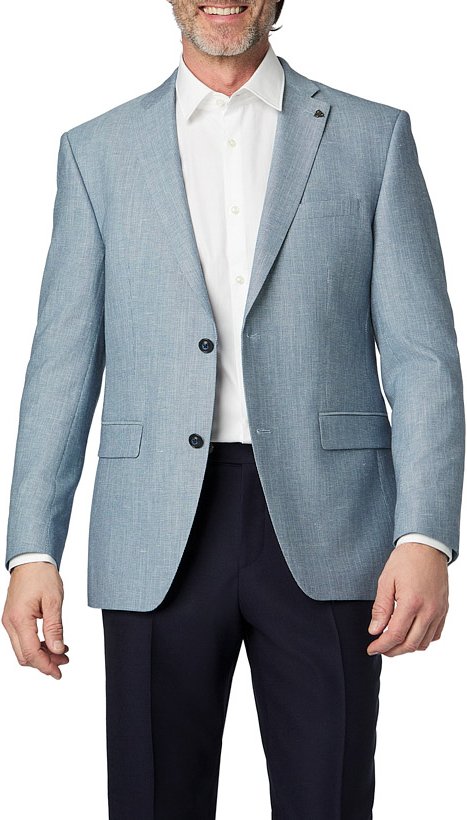 ROY ROBSON Herren Sakko blau meliert