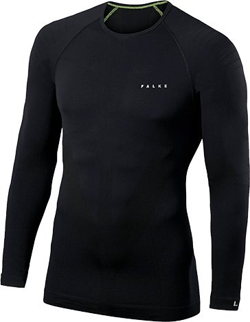 Thumbnail - Falke Herren Longsleeve schwarz Mikrofaser/Funktion unifarben