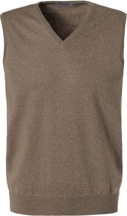 Thumbnail - Gran Sasso Herren Pullunder beige unifarben