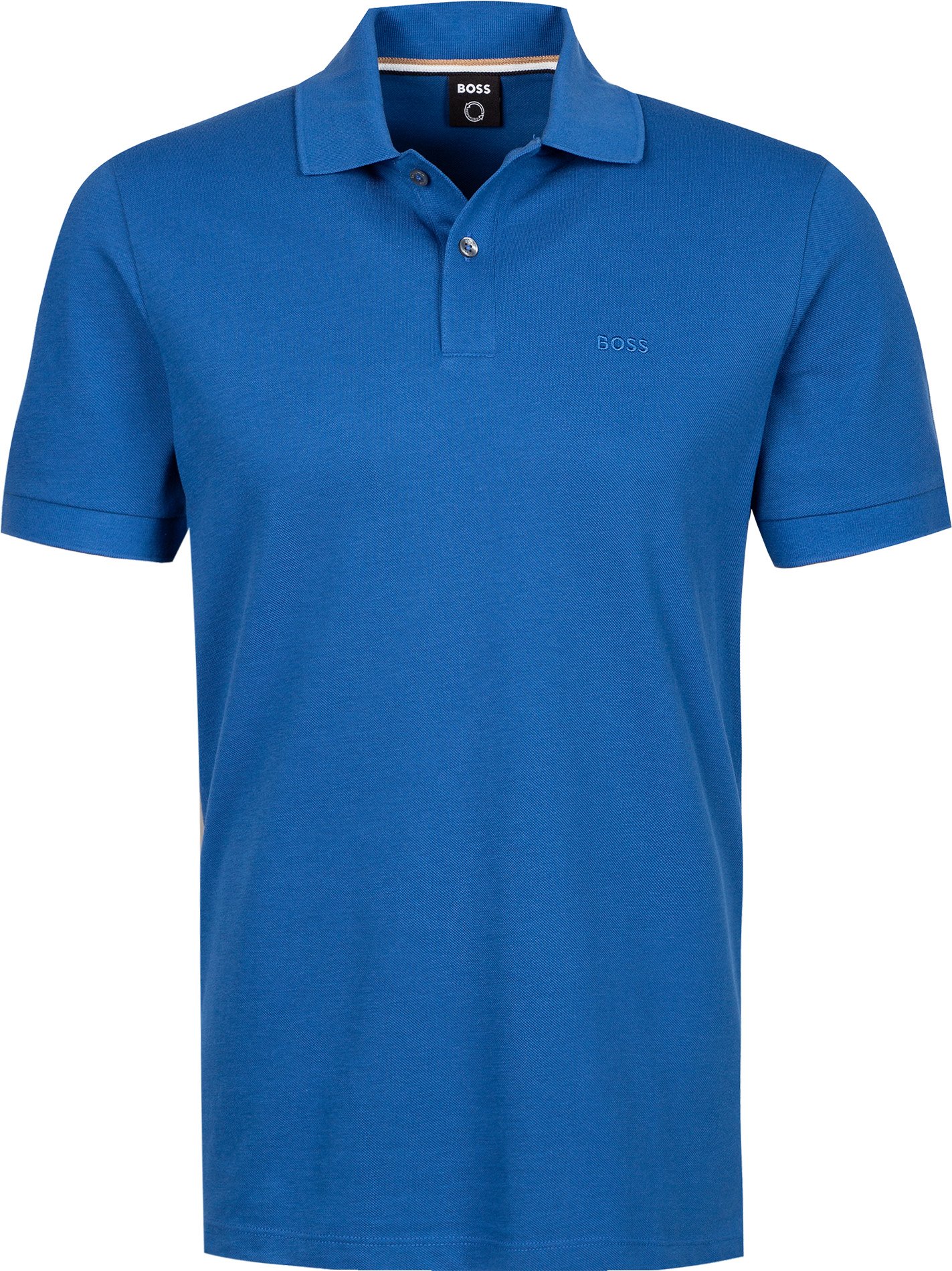 BOSS Black Herren Polo-Shirt blau