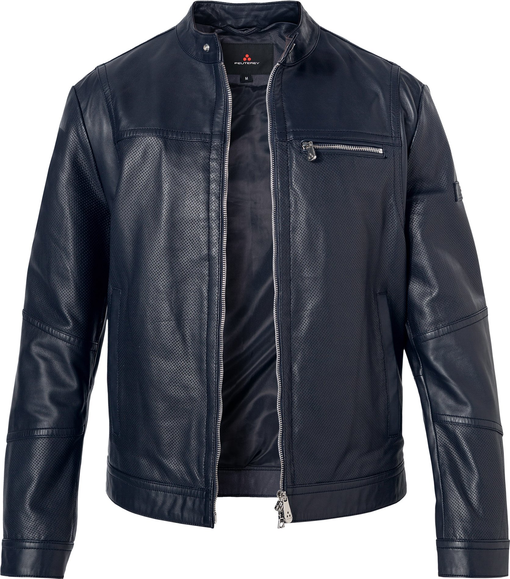 Thumbnail - PEUTEREY Herren Bikerjacke blau unifarben
