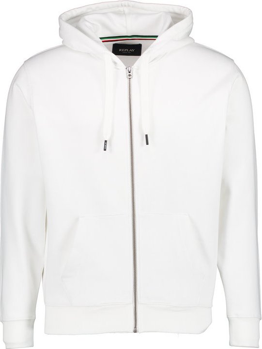 Thumbnail - Replay Herren Sweatjacke weiß unifarben