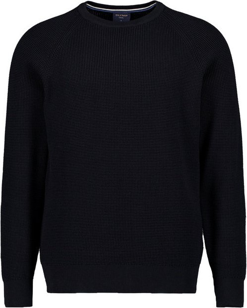 OLYMP Herren Pullover schwarz unifarben