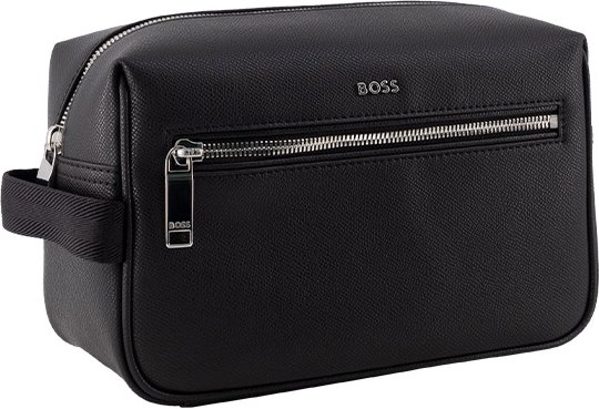 BOSS Black Herren Kulturtasche schwarz Kunstleder