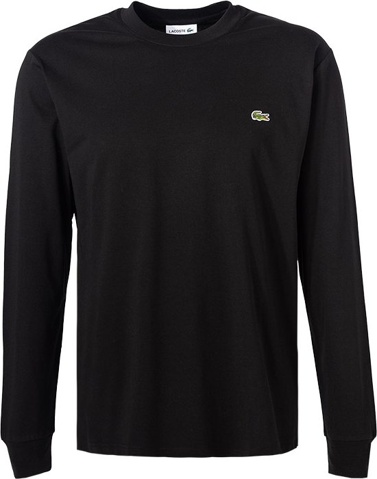 LACOSTE Herren Longsleeve schwarz Classic Fit