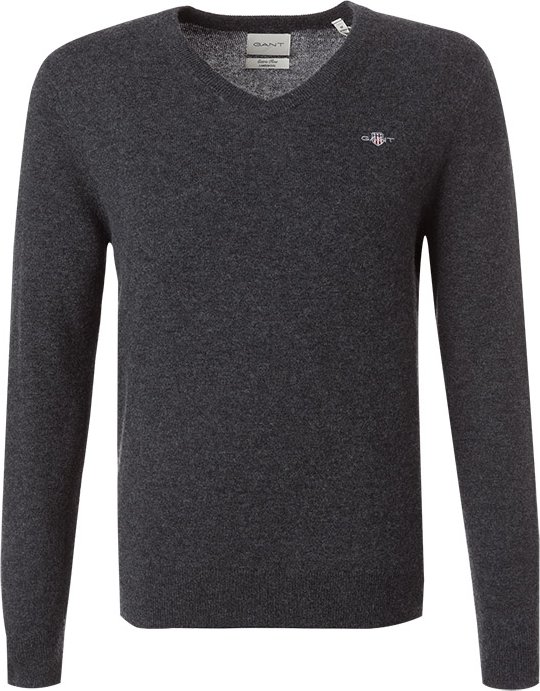 Gant Herren Pullover grau unifarben