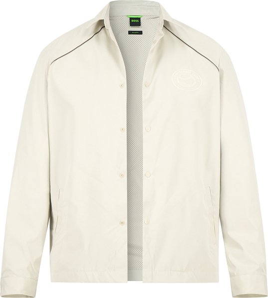 BOSS Green Herren Overshirt beige unifarben