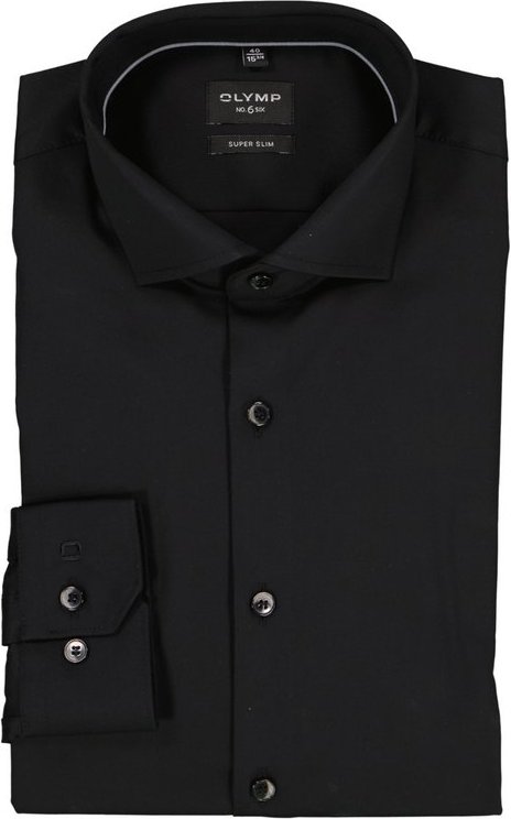 OLYMP Herren Hemd schwarz Slim Fit