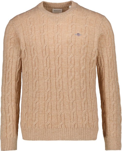 Thumbnail - Gant Herren Pullover beige unifarben