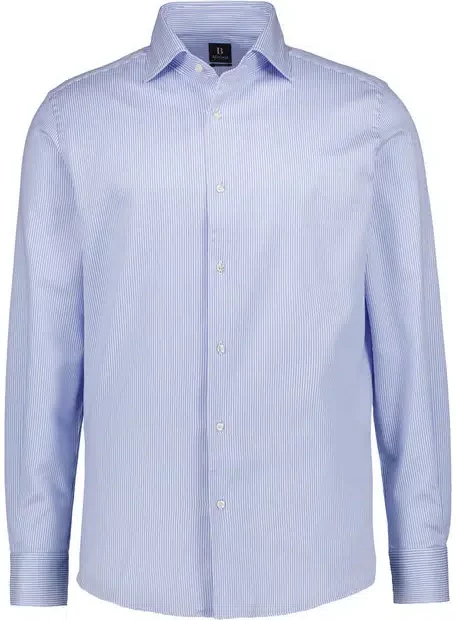 BOGGI MILANO Herren Hemd blau gestreift