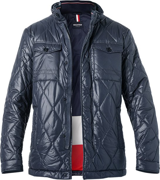 HECHTER PARIS Herren Jacke blau unifarben