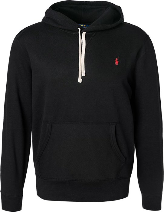 Polo Ralph Lauren Herren Hoodie schwarz unifarben