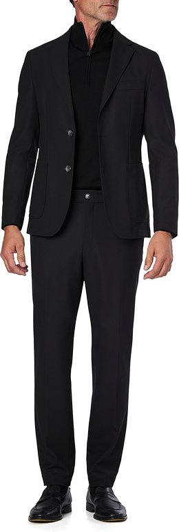 BOSS Black Herren Anzug schwarz Slim Fit