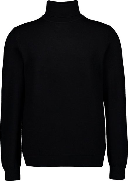 Thumbnail - Fynch-Hatton Herren Rollkragenpullover schwarz unifarben