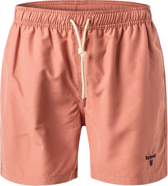 Thumbnail - Barbour Herren Badeshorts rosa unifarben