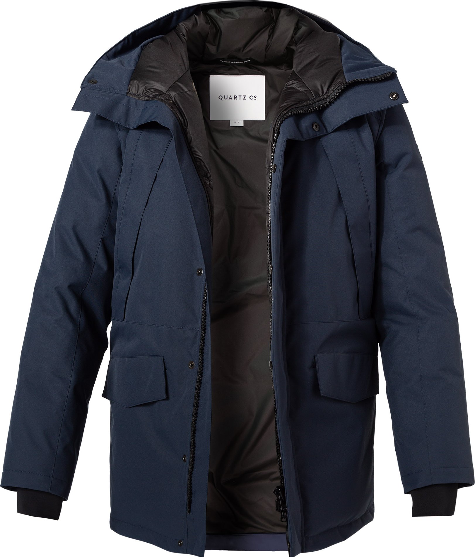 Thumbnail - Quartz Co. Herren Daunenjacke blau unifarben