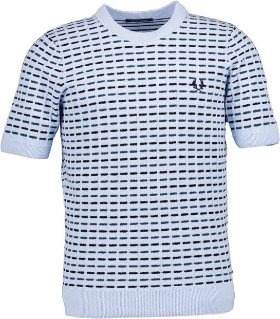 Fred Perry Herren T-Shirt blau gemustert