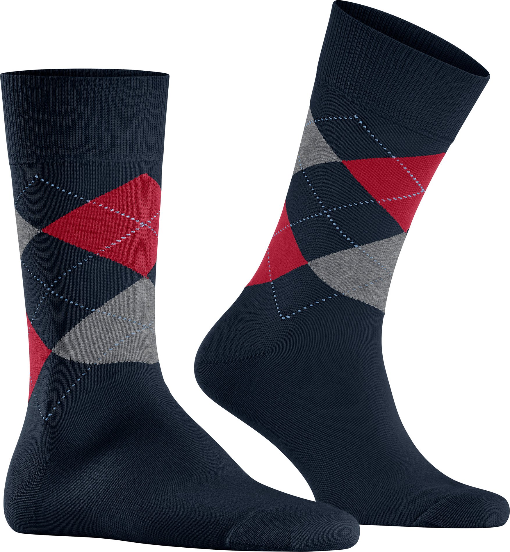 Burlington Herren Socken blau Baumwolle & Mix Gemustert