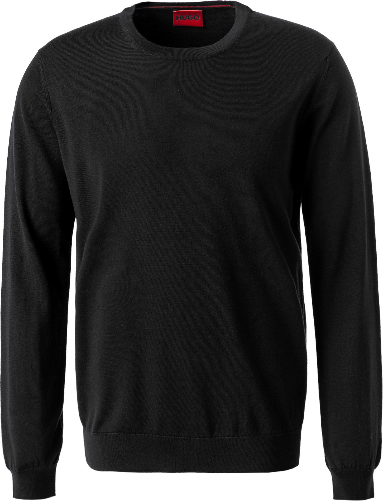 Thumbnail - HUGO Herren Pullover schwarz unifarben
