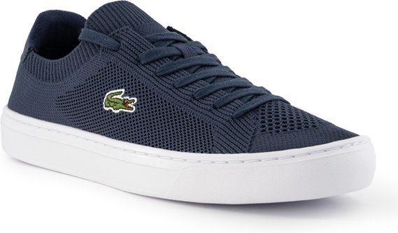 LACOSTE Herren Sneaker blau Textil & Canvas